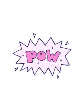 Çizgi roman sembolünün titreyen hareket animasyonu