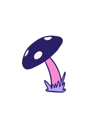 Yanıp sönen radyal çizgiler bir kurbağa dışkısının çizgi film karalaması