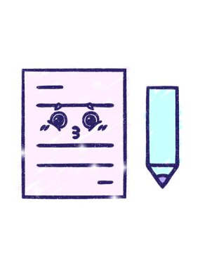 Kağıt Tebeşir Çizim Tasarımı 'nın simge etkisi