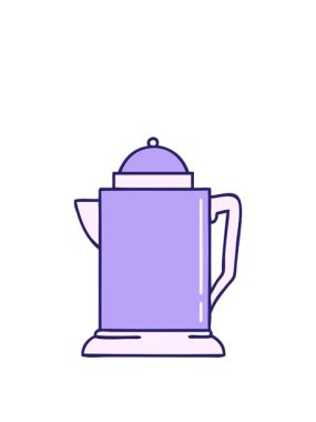 Eski bir kahve sürahisinin çizgi filminin animasyonunu uzatıyorum.