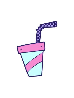 karikatür soda içeceklerinin animasyonunu durdurup duraklat