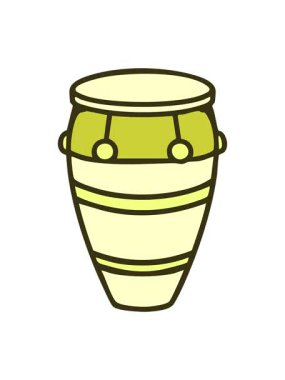 Geleneksel Brezilya karnaval davulunun renk animasyonu değişiyor