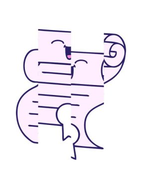 Tatlı bir kontrat karikatürünü bölme hareketi.