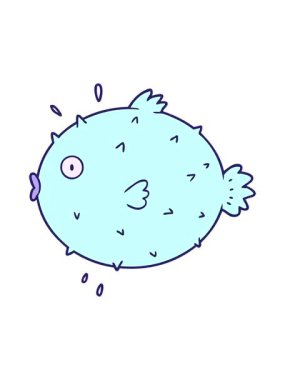 kirpi balığının canlandırma efektini göster