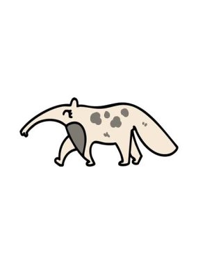 Brezilya 'da yürüyen dev bir karıncayiyenin hareketli animasyonu