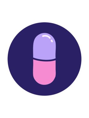 Bir hapın görüntüsünün dönen hareket animasyonu