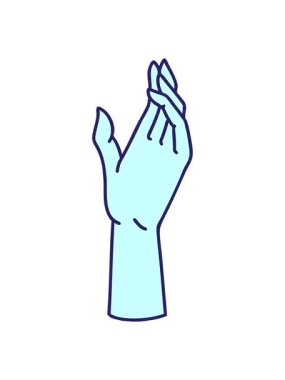 Dövmenin geleneksel bir el simgesi biçiminde canlandırmasını renklendir