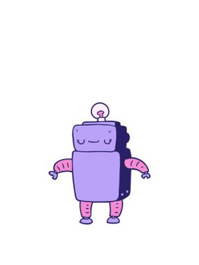 Çizgi film robotunun animasyonunu genişletiyor