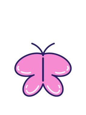 Uyanın ve bir kelebeğin basit ama sevimli çiziminin animasyonunu yüzdürün