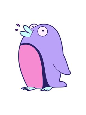 Çizgi film Robin 'in animasyonunu salla ve durdur