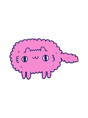 Bir kedi resminin dikkat çekici animasyonu