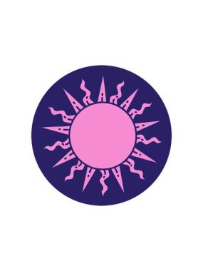 Yıldız patlaması etkisi güneş dövmesi görüntüsü canlandırması