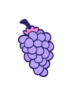 Bir karikatür karalama üzümünün canlandırma efekti