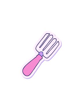 Çizgi film çatalının yıldız patlaması etkisi canlandırması