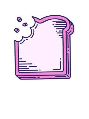 Dövmenin canlandırmasını geleneksel bir ısırık ekmek dilimi şeklinde yükselt ve yüzdür.