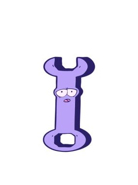 çizgi film anahtarının hareketli animasyonu