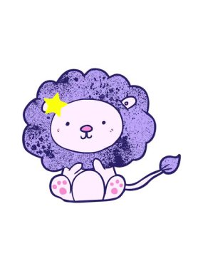 Parlayan yıldızlar, çizgi film aslanının animasyonunu etkiler.