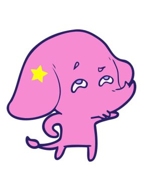 Parlayan yıldızlar, hatırlayan bir filin çizgi filminin animasyonunu etkiler.