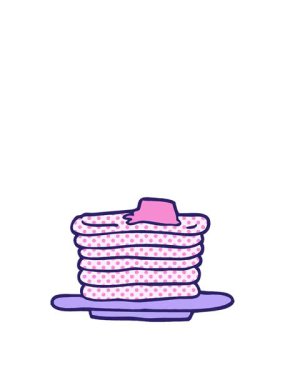 Çizgi film animasyonunu genişletiyorum. Bir yığın krep.