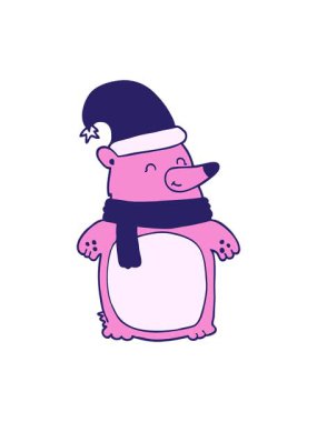 Karikatür Noel Ayısı 'nın hareketli animasyonu