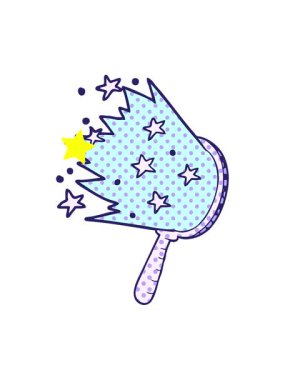 Parıldayan yıldızlar çizgi film aynasının animasyonunu etkiler.