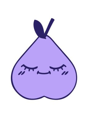 Yeşil armut çizgi filminin hareketli animasyonu.