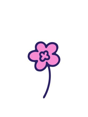 Basit çiçek karikatürünün yükselişi ve yüzüşü