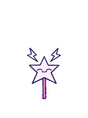 Sihirli Asa Çiziminin zıplama hareketi