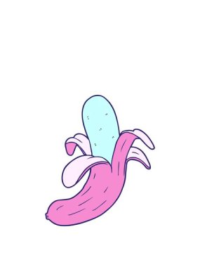 Çizgi film muz tasarımının animasyonunu genişletiyorum