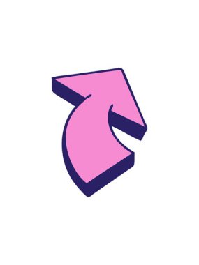 bir okun el çiziminin radyoaktif parlayan animasyonu