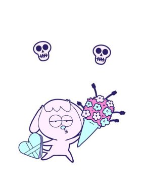 Sıkılmış köpeğin kafatası animasyonu