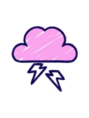 Bulut grafiğinin neon ışık efekti canlandırması