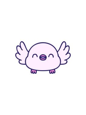 Sevimli yavru karalama kuşunun bölünme etkisi