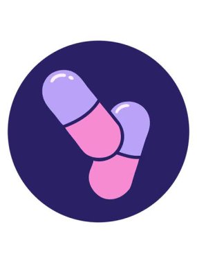 Titreyen hareketler ikonik dövme tarzı hapların görüntüsü.