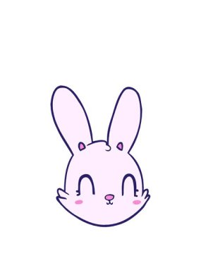 Çizgi film tavşan suratının animasyonunu uzatıyorum.