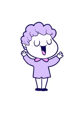 Gülen adamın neon ışık efekti animasyonu