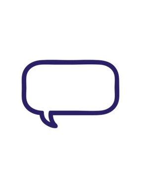 Konuşma baloncuğu simgesinin bölünme etkisi canlandırması