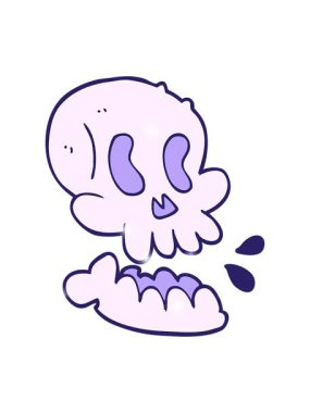 kafatası çiziminin simli etkisi