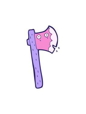 Çizgi film baltalarının parlak ışık efektleri