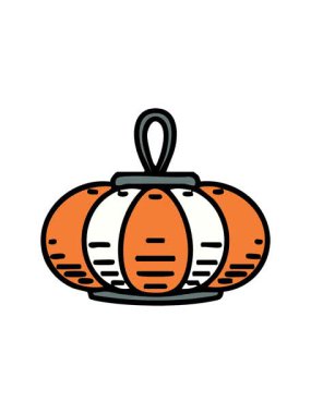 Asılan fener geleneksel Japon gemisinin basınçlı animasyonu