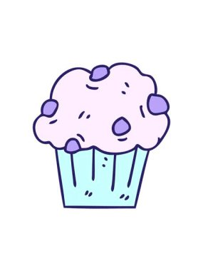 El çiziminin hareketli animasyonu. Çikolatalı pasta.