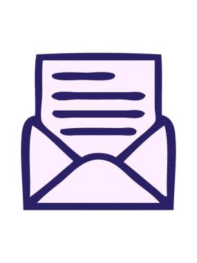 harf ve zarfın hareketli canlandırması