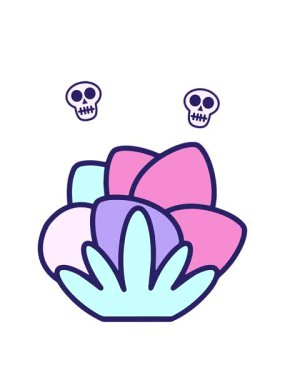 Karikatür Paskalya Yumurtası Tasarımı 'nın kafatası animasyonu