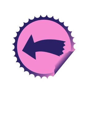 Dairesel soyulan yapışkan çizgi film okunun yükseliş ve yüzme animasyonu