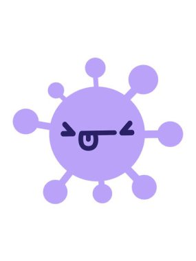 Öfkeli virüs dizaynının hareketli animasyonu