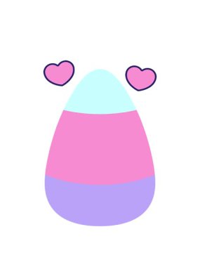 dönen kalp şekeri canlandırması mısır şekeri