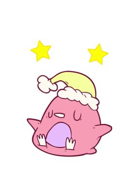 dönen yıldızlar parlak renkli sevimli penguen çizgi filmlerinin animasyonları