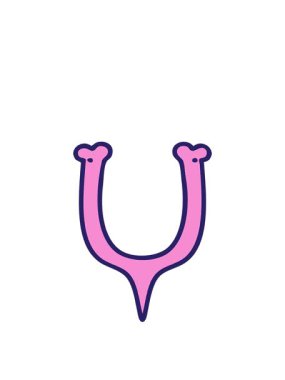 Bir dilek kemiğinin dövme stili görüntüsünün canlandırılması