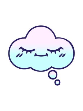 gradyan gölgelendirilmiş çizgi film düşünce baloncuğunun pixelize etkisi