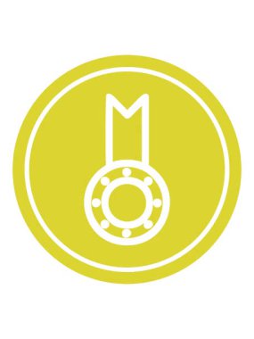 Madalya ödül simgesinin renk animasyonu değişiyor